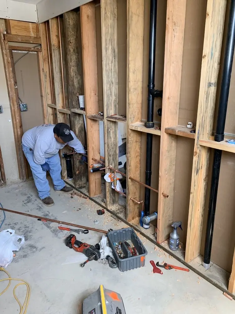 Commercial rough-in plumbing for Water Heater Replacement in West Village